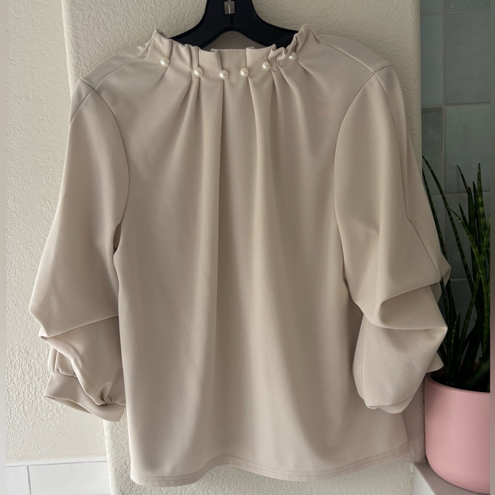 Japanese off-white blouse
